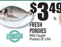 Extra Supermarket FRESH PORGIES offer