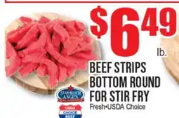 Extra Supermarket BEEF STRIPS BOTTOM ROUND FOR STIR FRY offer
