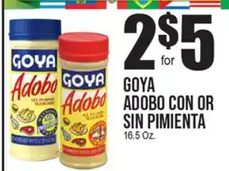 Extra Supermarket GOYA ADOBO CON OR SIN PIMIENTA offer