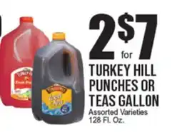 Extra Supermarket TURKEY HILL PUNCHES OR TEAS GALLON offer