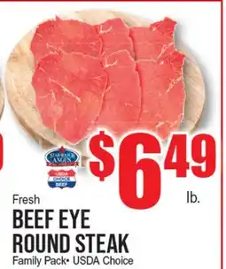 Extra Supermarket FRESH BEEF EYE ROUND STEAK offer