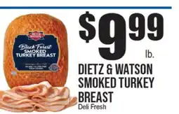 Extra Supermarket DIEBTZ & WATSON SMOKED TURKEY BREAST offer