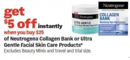 Meijer Neutrogena Collagen Bank or Ultra Gentle Facial Skin Care Products offer