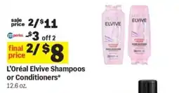 Meijer L'Oréal Elvive Shampoos or Conditioners offer