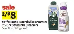 Meijer Coffee mate Natural Bliss Creamers offer