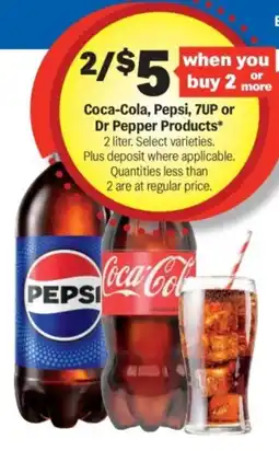 Meijer Coca-Cola, Pepsi, 7UP or Dr Pepper Products offer