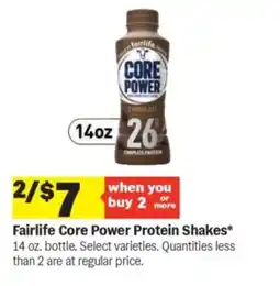 Meijer Fairlife Core Power Protein Shakes offer