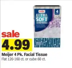 Meijer Meijer 4 Pk. Facial Tissue offer