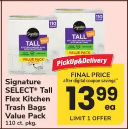 ACME Signature SELECT Tall Flex Kitchen Trash Bags Value Pack offer