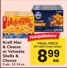 ACME Kraft Mac & Cheese or Velveeta Shells & Cheese offer