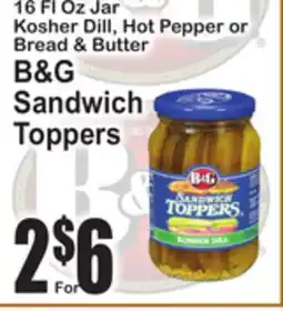 SuperFresh B&G Sandwich Toppers offer