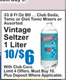 SuperFresh Vintage Seltzer offer