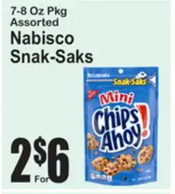 SuperFresh Nabisco Snak-Saks offer