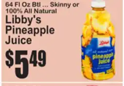 SuperFresh Libby's Pineapple Juice offer