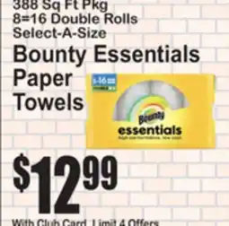 SuperFresh Bounty Essentials Paper Towels offer
