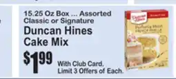 SuperFresh Duncan Hines Cake Mix offer