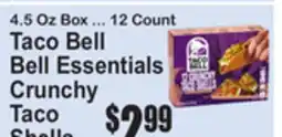 SuperFresh Taco Bell Bell Essentials Crunchy Taco Shells offer