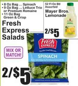 SuperFresh Fresh Express Salads offer