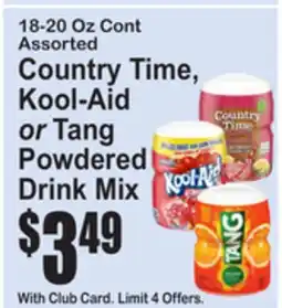 SuperFresh Country Time, Kool-Aid or Tang Powdered Drink Mix offer