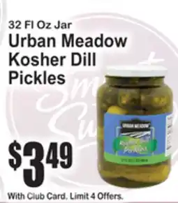 SuperFresh Urban Meadow Kosher Dill Pickles offer