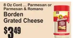 SuperFresh Borden Grated Cheese offer