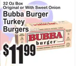 SuperFresh Bubba Burger Turkey Burgers offer