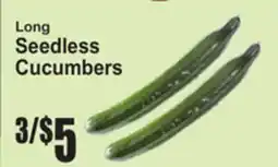 SuperFresh Long Seedless Cucumbers offer