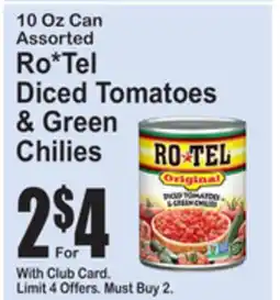 SuperFresh Ro*Tel Diced Tomatoes & Green Chilies offer