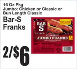 SuperFresh Bar-S Franks offer