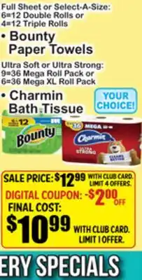 SuperFresh • Bounty Paper Towels • Charmin Bath-Tissue offer