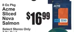 SuperFresh Acme Sliced Nova Salmon offer