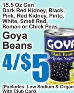 SuperFresh Goya Beans offer