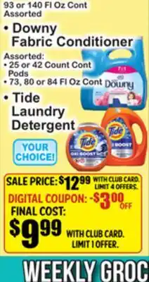 SuperFresh • Downy Fabric Conditioner • Tide Laundry Detergent offer