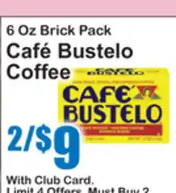 SuperFresh Café Bustelo Coffee offer