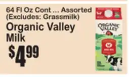 SuperFresh Organic Valley Milk offer