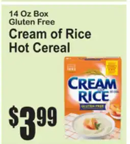 SuperFresh 14 Oz Box Gluten Free Cream of Rice Hot Cereal offer