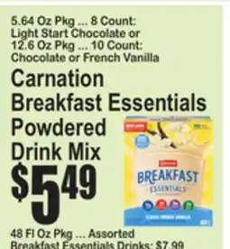 SuperFresh Carnation Breakfast Essentials Powdered Drink Mix offer