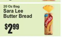 SuperFresh Sara Lee Butter Bread offer
