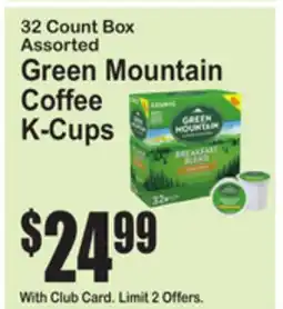 SuperFresh Green Mountain Coffee K-Cups offer