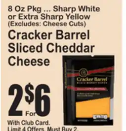 SuperFresh Cracker Barrel Sliced Cheddar Cheese offer