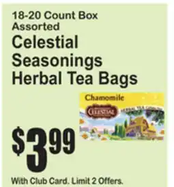 SuperFresh Celestial Seasonings Herbal Tea Bags offer