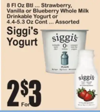 SuperFresh Siggi's Yogurt offer