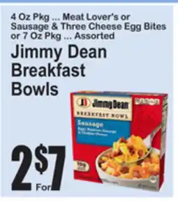 SuperFresh Jimmy Dean Breakfast Bowls offer