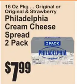 SuperFresh Original or Strawberry Philadelphia Cream Cheese Spread offer