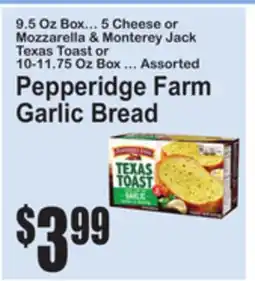 SuperFresh Pepperidge Farm Garlic Bread offer