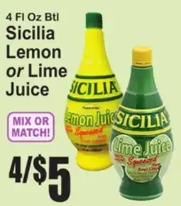 SuperFresh Sicilia Lemon or Lime Juice offer