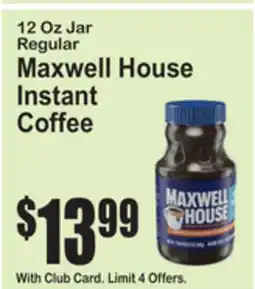 SuperFresh Maxwell House Instant Coffee offer