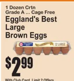 SuperFresh Eggland's Best Large Brown Eggs offer