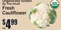 SuperFresh Organically Grown By The Head Fresh Cauliflower offer