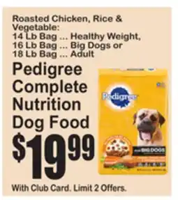 SuperFresh Pedigree Complete Nutrition Dog Food offer